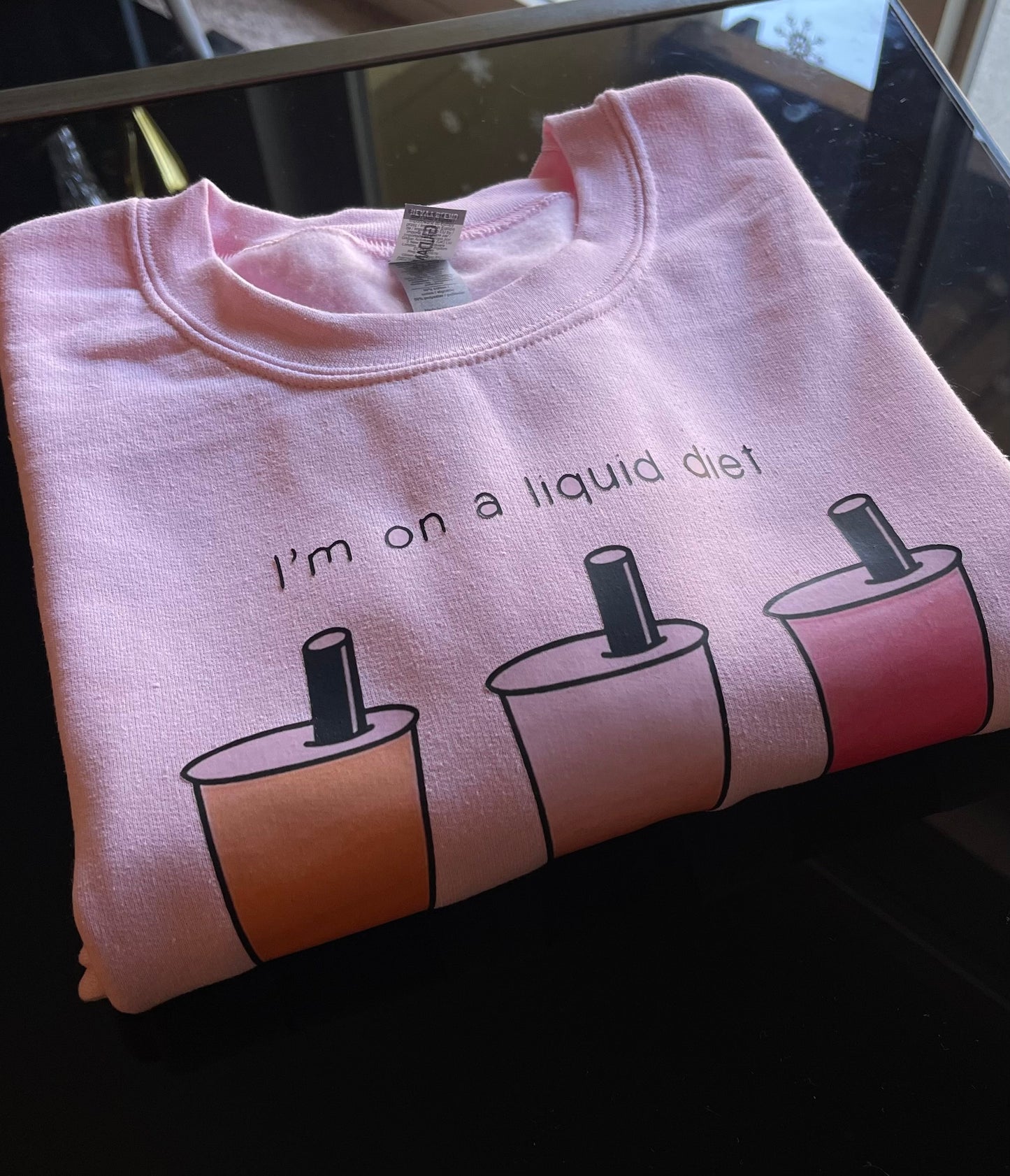 Liquid diet sweatshirt