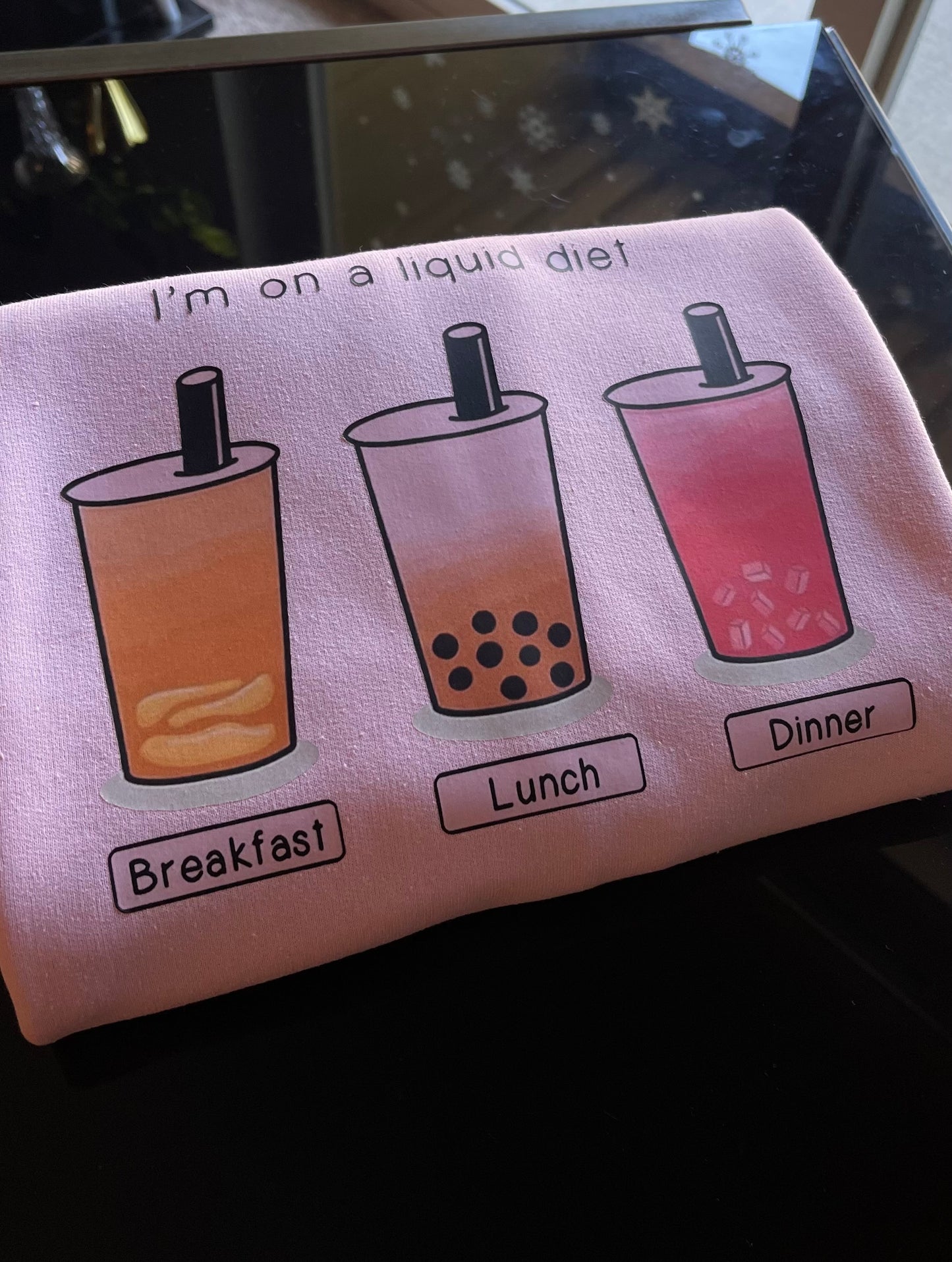 Liquid diet sweatshirt