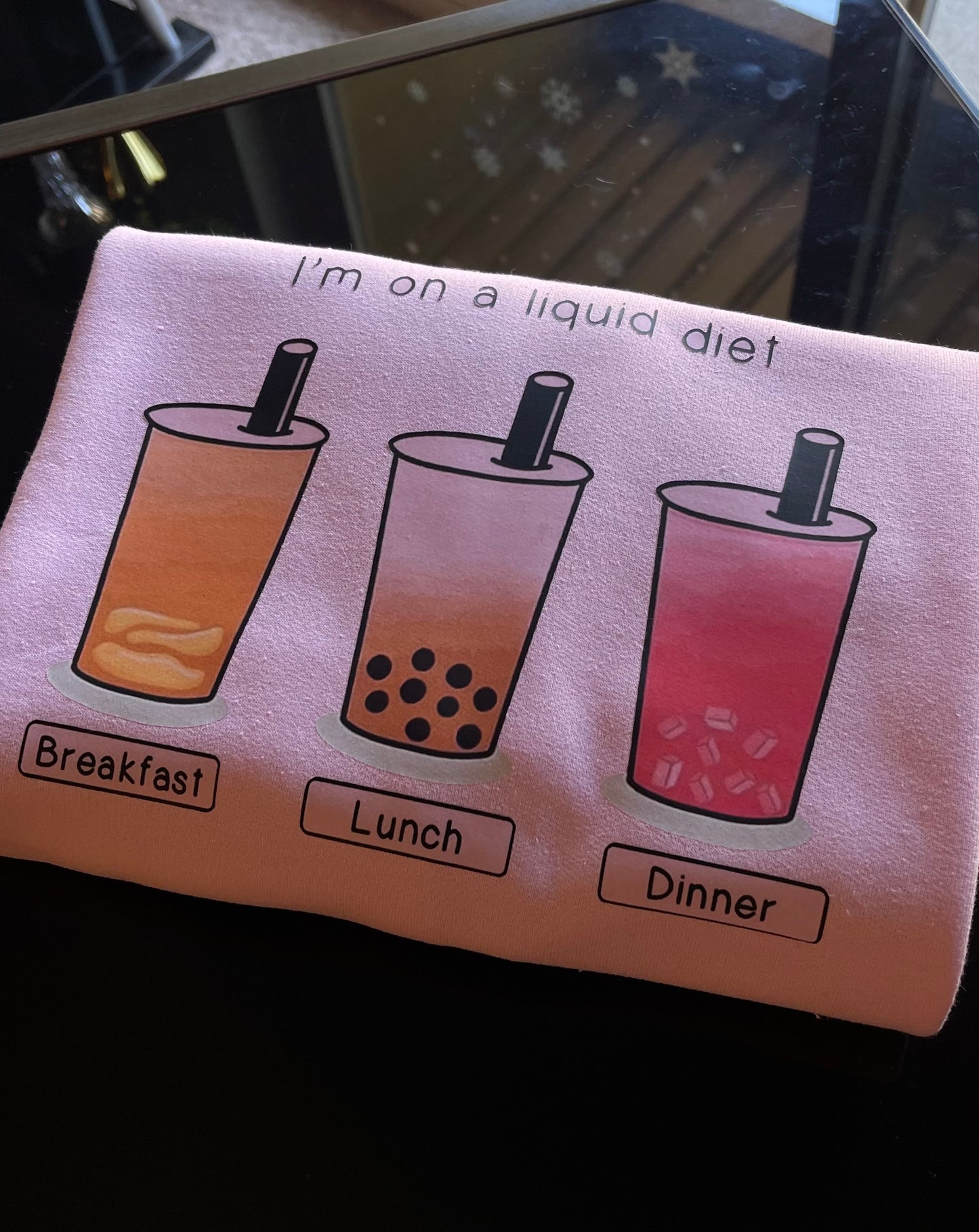 Liquid diet sweatshirt