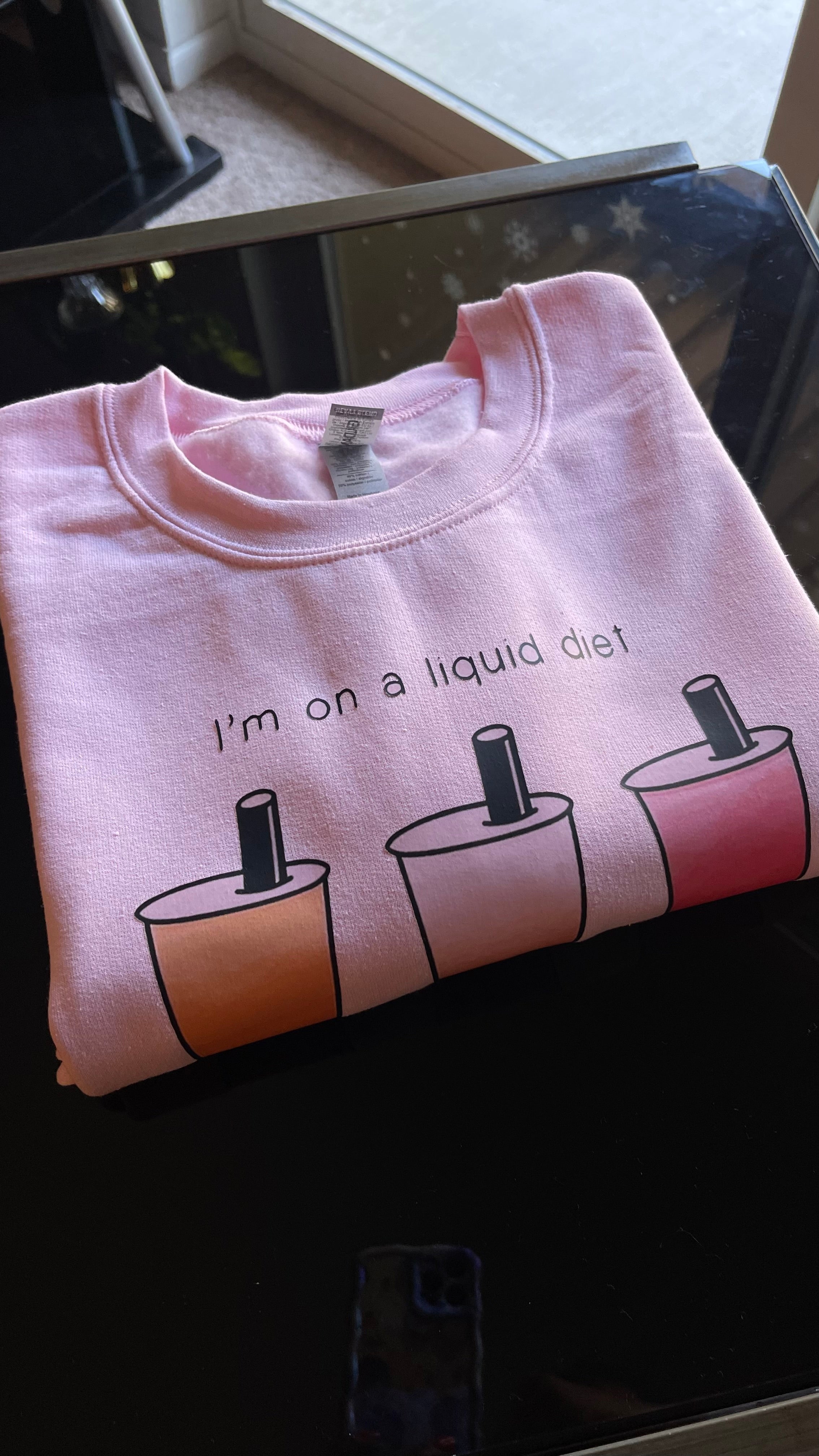 Liquid diet sweatshirt