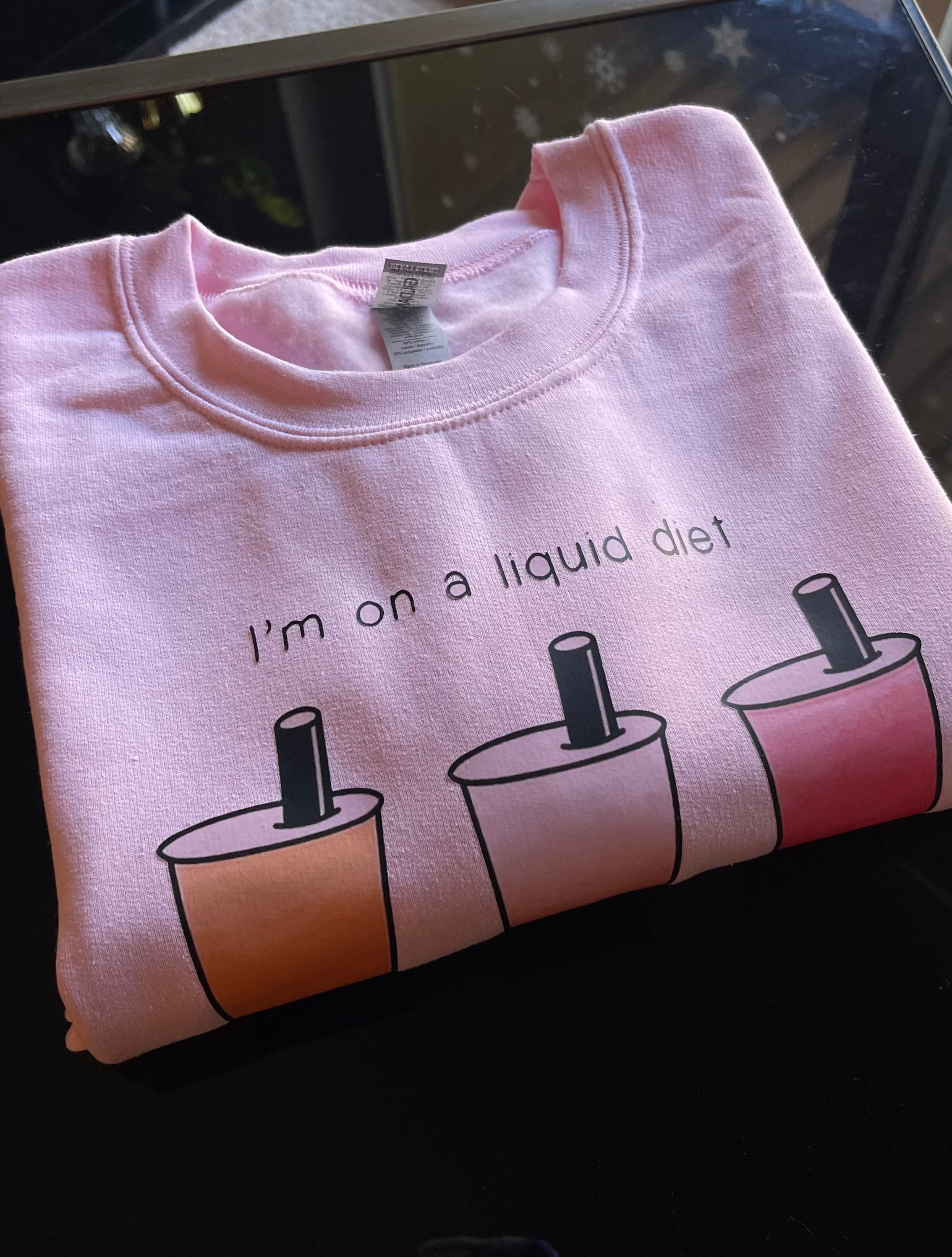 Liquid diet sweatshirt